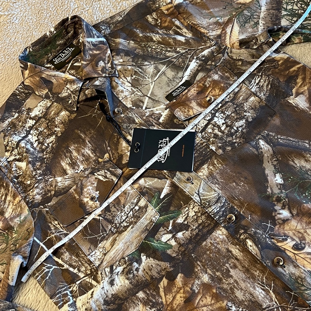 VON DUTCH Camo Print Long Sleeve Shirt - Picture 16 of 16
